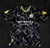 Manchester City Black Gold Special Edition Fans  1:1 Quality Soccer Jersey    23-24