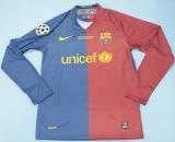 Retro Barcelona Home Champions League Long sleeve  2008-2009