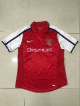 Retro  Arsenal Home 1:1 Quality Soccer Jersey  2001-2002