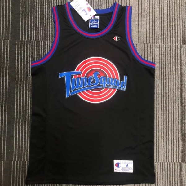 NBA BULLS  Jordan #23 Tune Squad Black Top Quality Hot Pressing