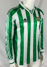Retro Real Betis Home  Long sleeve  1:1 Quality Soccer Jersey  1995-1997
