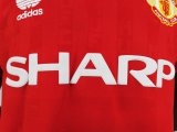 Retro Manchester United  home 1:1 Quality Soccer Jersey  1988 -1990