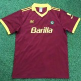 Retro Roma Home 1:1 Quality Soccer Jersey  1991-1992