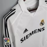 Retro Real Madrid Home Long sleeve1:1 Quality Soccer Jersey  2005-2006