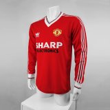 Retro 1983 Manchester United Home Long Sleeve 1:1 Quality Soccer Jersey