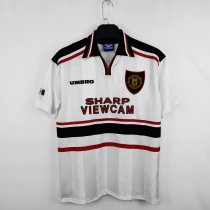 Retro  Manchester United Away 1:1 Quality Soccer Jersey  1998-1999