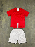 Retro Manchester United home with embroidery champion  kids 1:1 Quality Soccer Jersey   2007-2008