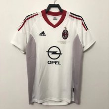 Retro AC white away 1:1 Quality Soccer Jersey  2002-2003