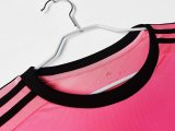 Retro Juventus Away Pink Long sleeve  1:1 Quality Soccer Jersey    2015-2016