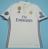 Retro Real Madrid Home  1:1 Quality Soccer Jersey    2016-2017