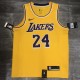 NBA Lakers round neck retro yellow 24 Kobe with chip  1:1