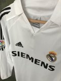 Retro Real Madrid Home Long sleeve1:1 Quality Soccer Jersey  2005-2006