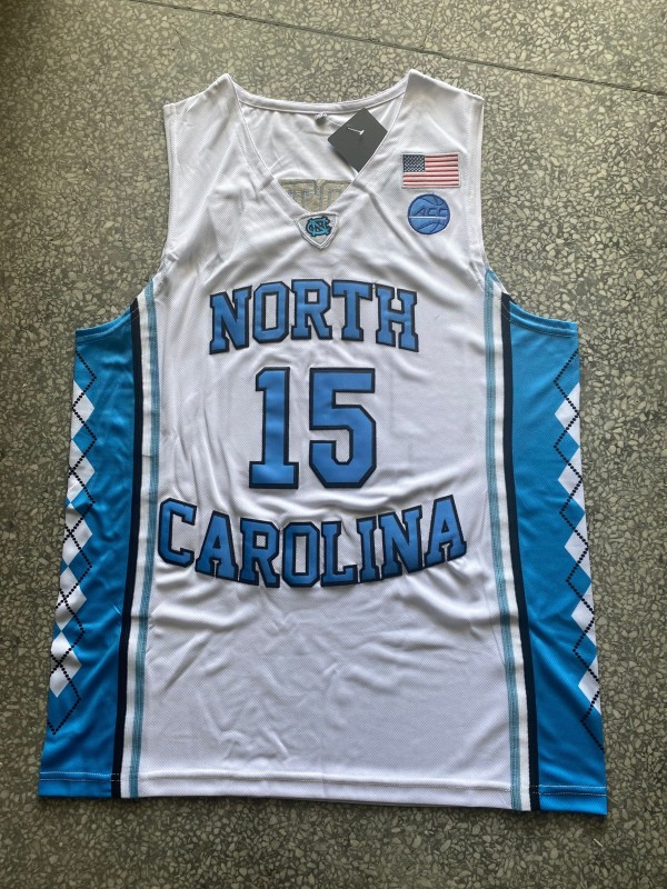 NBA North Carolina #15 white shirt