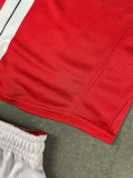 Retro Manchester United home with embroidery champion  kids 1:1 Quality Soccer Jersey   2007-2008
