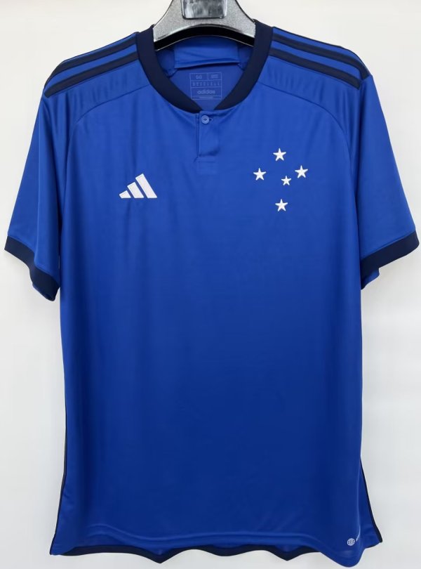 Cruzeiro Home  Blue Fans  1:1 Quality Soccer Jersey   23-24