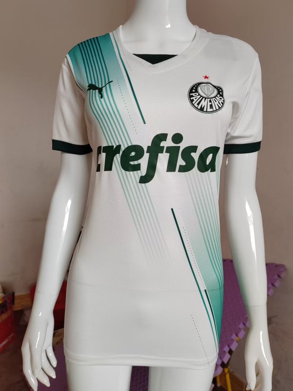 Palmeiras Away  Women 1:1 Quality Soccer Jersey    23-24