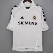 Retro Real Madrid Home 1:1 Quality Soccer Jersey  2005-2006