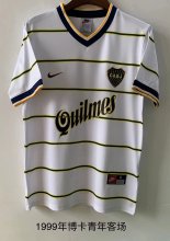 Retro Boca Juniors White  Fans 1:1 Quality Soccer Jersey  1999
