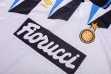 Retro Inter Milan White Away   1:1 Quality Soccer Jersey   1992-1993