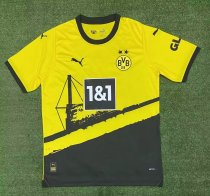 Dortmund Home   Fans 1:1 Quality Soccer Jersey   23-24