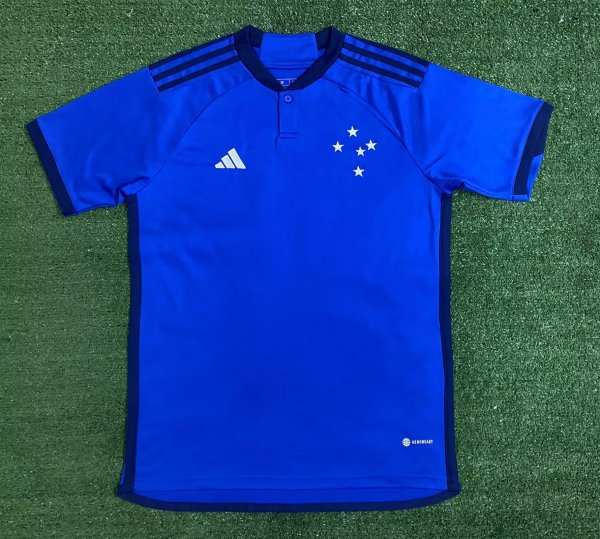 Cruzeiro  Blue  Fans 1:1 Quality Soccer Jersey   23-24