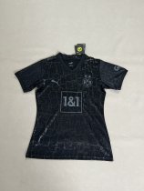Dortmund  Black  Women  1:1 Quality Soccer Jersey   23-24
