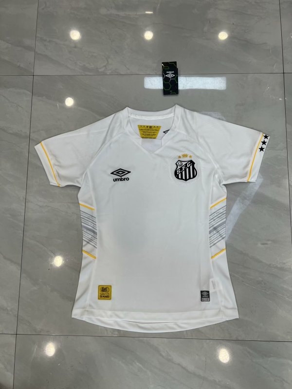 Santos Home  Women 1:1 Quality Soccer Jersey   23-24