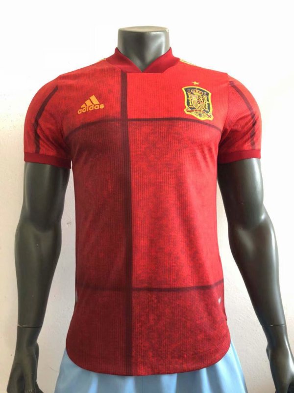 Spain Home Player 1:1 Quality Soccer Jersey  2020