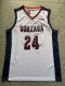 NCAA University of Gonzaga #24 white university Jersey