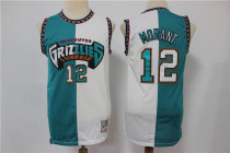 NBA Grizzlies No.12 two color retro Jersey Morant
