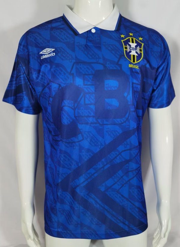 Retro Brazil  Away Fans    1:1 Quality Soccer Jersey  1991-1993