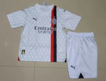 AC Milan  Away  Kids 1:1 Quality Soccer Jersey   23-24