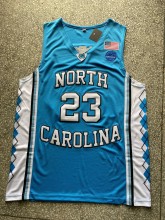 University of North Carolina # 23 wathet University Jersey