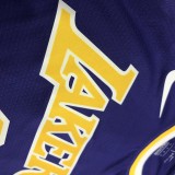 NBA Laker crew neck retro purple No.0 Nixon  with chip  1:1