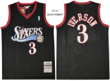 NBA 76ers Lverson 1997-1998 black classic Mesh Jersey