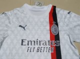 AC Milan  Away  Kids 1:1 Quality Soccer Jersey   23-24