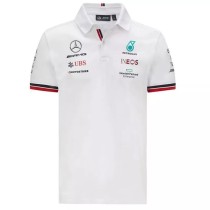 F1 Mercedes White Short Sleeve Racing Suit 2021