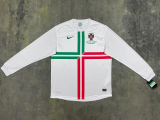 Retro Portugal Away Long Sleeve 1:1 Quality Soccer Jersey  2012