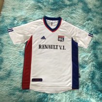 Retro Lyon Home Fans   1:1 Quality Soccer Jersey   2001-2002