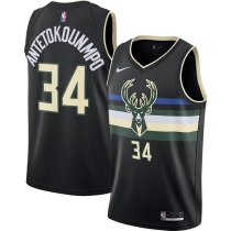 NBA Bucks 34 City Edition Black