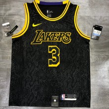 NBA Laker crew black snake 3 Davis  with chip  1:1
