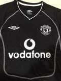 Retro Manchester United Away  1:1 Quality Soccer Jersey  2000