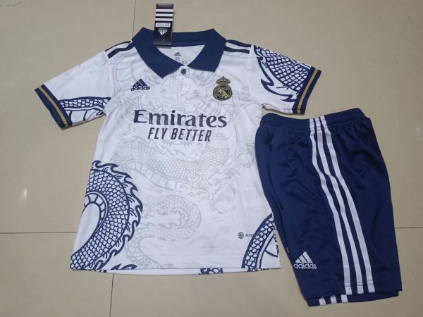 Real Madrid White Dragon  kids  23-24