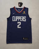 NBA New season Express (new fabric print) Leonard city version 2 dark blue, black, white