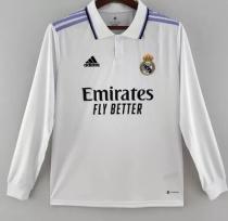 Real Madrid  Home  Long Sleeve Fans  1:1 Quality Soccer Jersey    22-23
