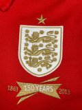 Retro England Away  1:1 Quality Soccer Jersey  2013-2014