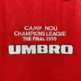 Retro Manchester united home  1:1 Quality Soccer Jersey  1999-2000