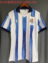 Real Sociedad  Home   Fans   1:1 Quality Soccer Jersey   23-24