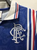Retro Rangers Home 1:1 Quality Soccer Jersey   1996-1997