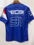 F1 Formula One Alpine Blue Short Sleeve Racing Suit(高山) 2021
